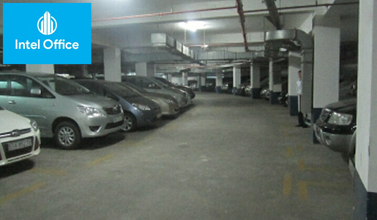 Hầm gửi xe tại tòa nhà Khu An Khánh - An Phú