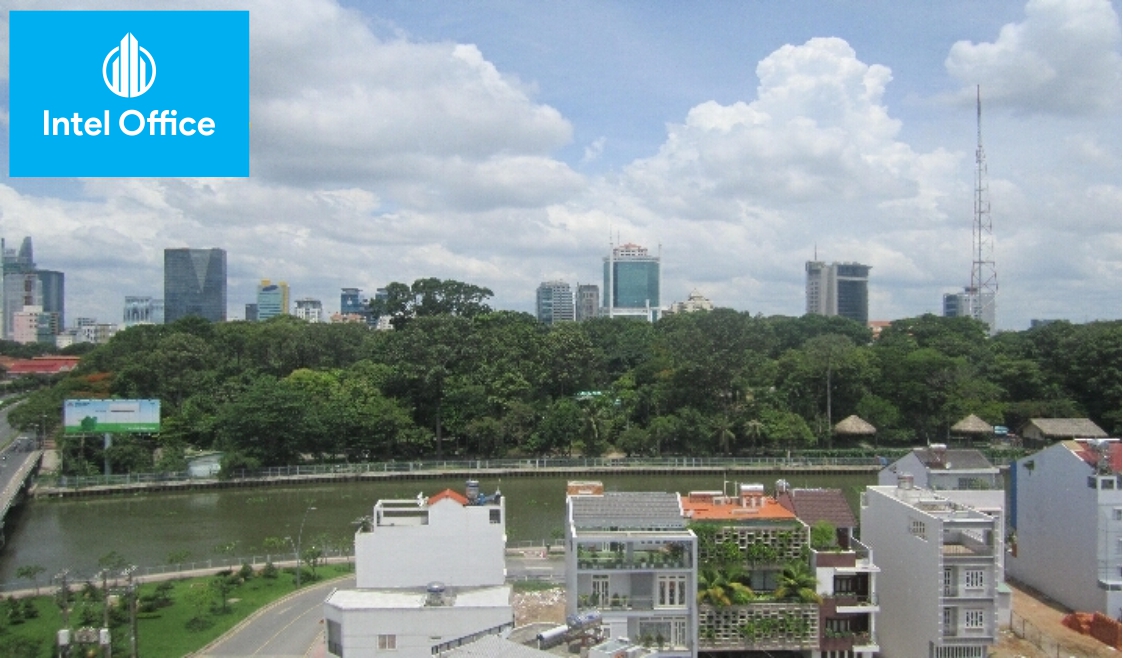 Cảnh view xanh mát nhìn từ tòa nhà quận Bình Thạnh Cimigo Building